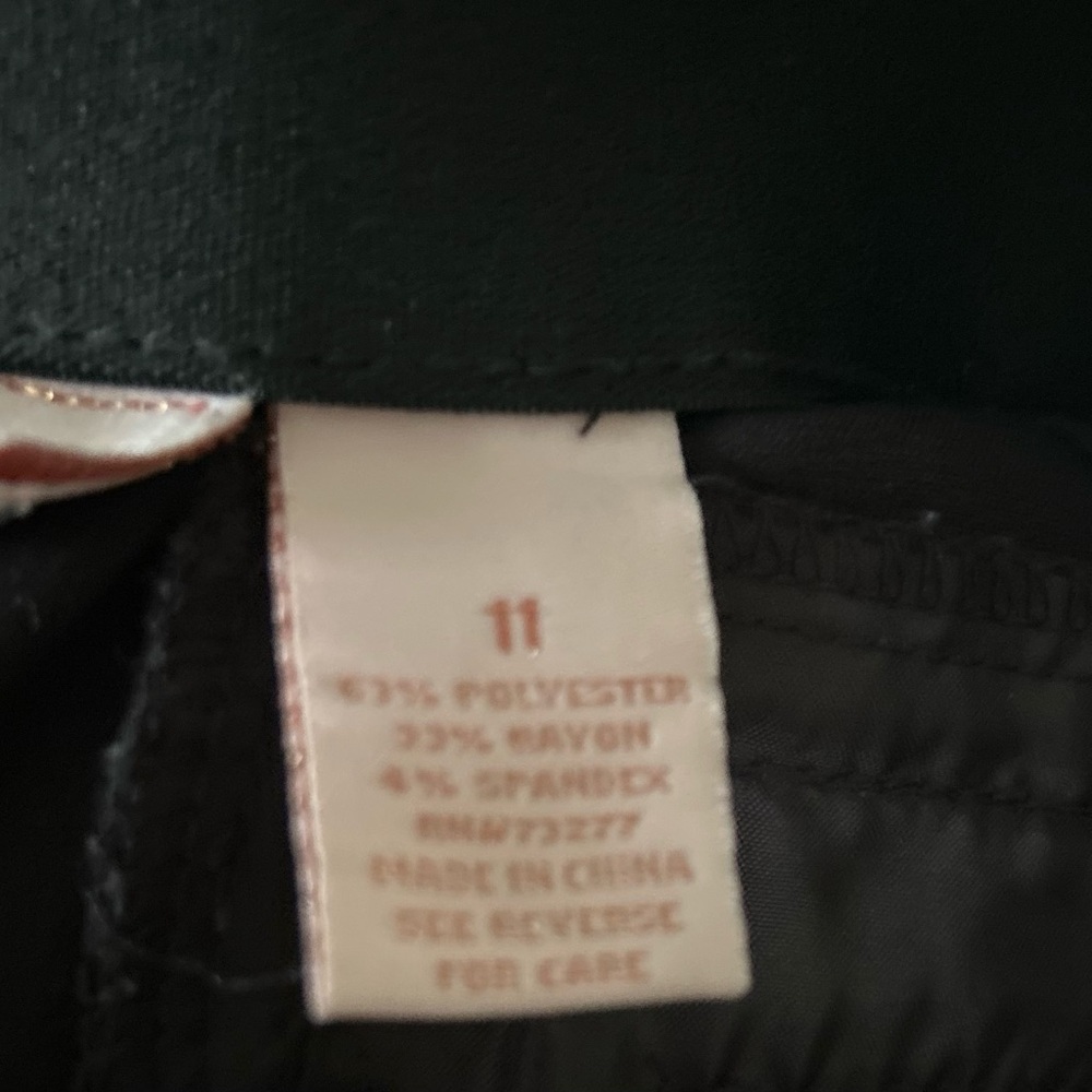 Candies Women's Black Pants, size 11 - Picture 2 of 3